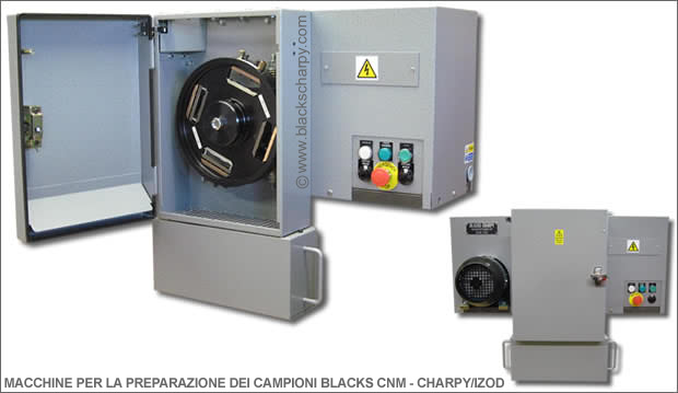 MACCHINE PER LA PREPARAZIONE DEI CAMPIONI BLACKS CNM - CHARPY/IZOD